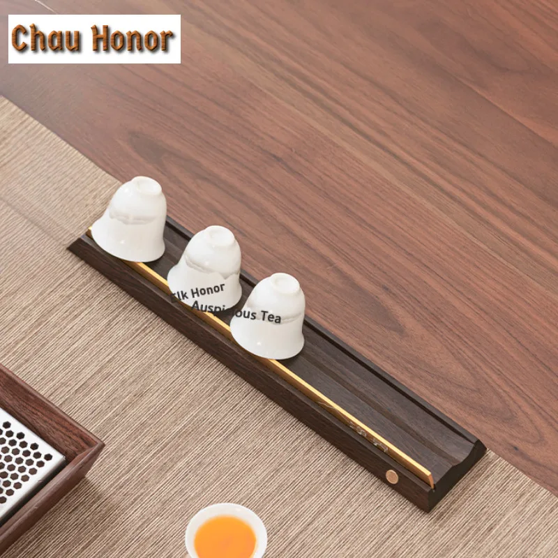 Ebony Cup Holder Tea Set Storage Rack Drain Storage Rack Kung Fu Tea Ceremony Accessories Solid Wood Cup Holder Accessories Gift