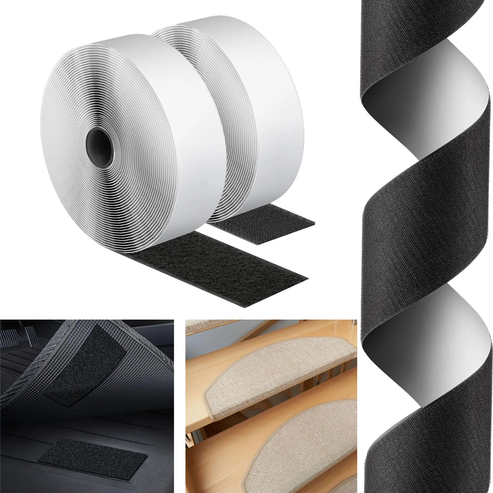 Hook and Loop Double Sided Sticker Secure Furniture and Household Items Tape for Home Living Room Sofa THJ99