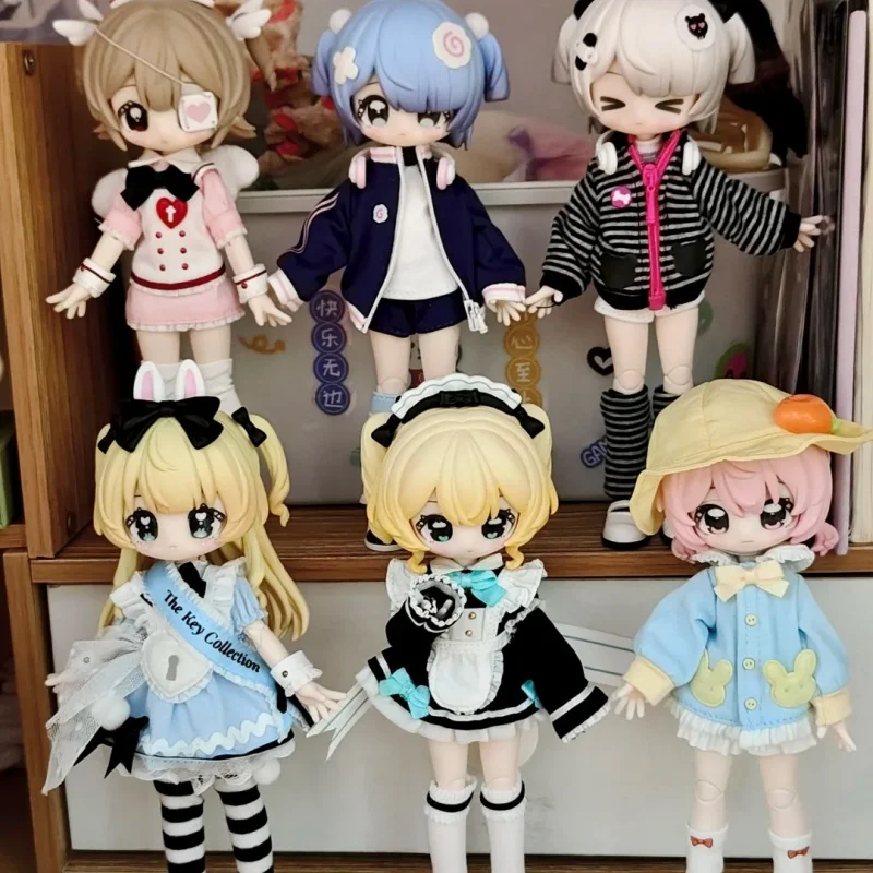 

Оригинальная коллекционная аниме-фигурка Genuin Unveiled Door Little Key Artbook Series 1/12 BJD, шарнирная кукла MJD, настольный декор, подарки