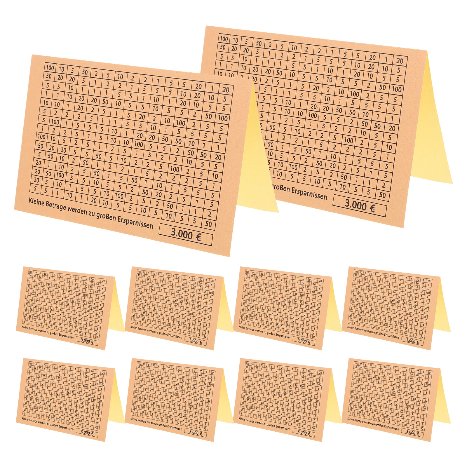 30 個の貯金箱ステッカー節約チャレンジプリント可能キャッシュボックス金融用品ビッグナンバー