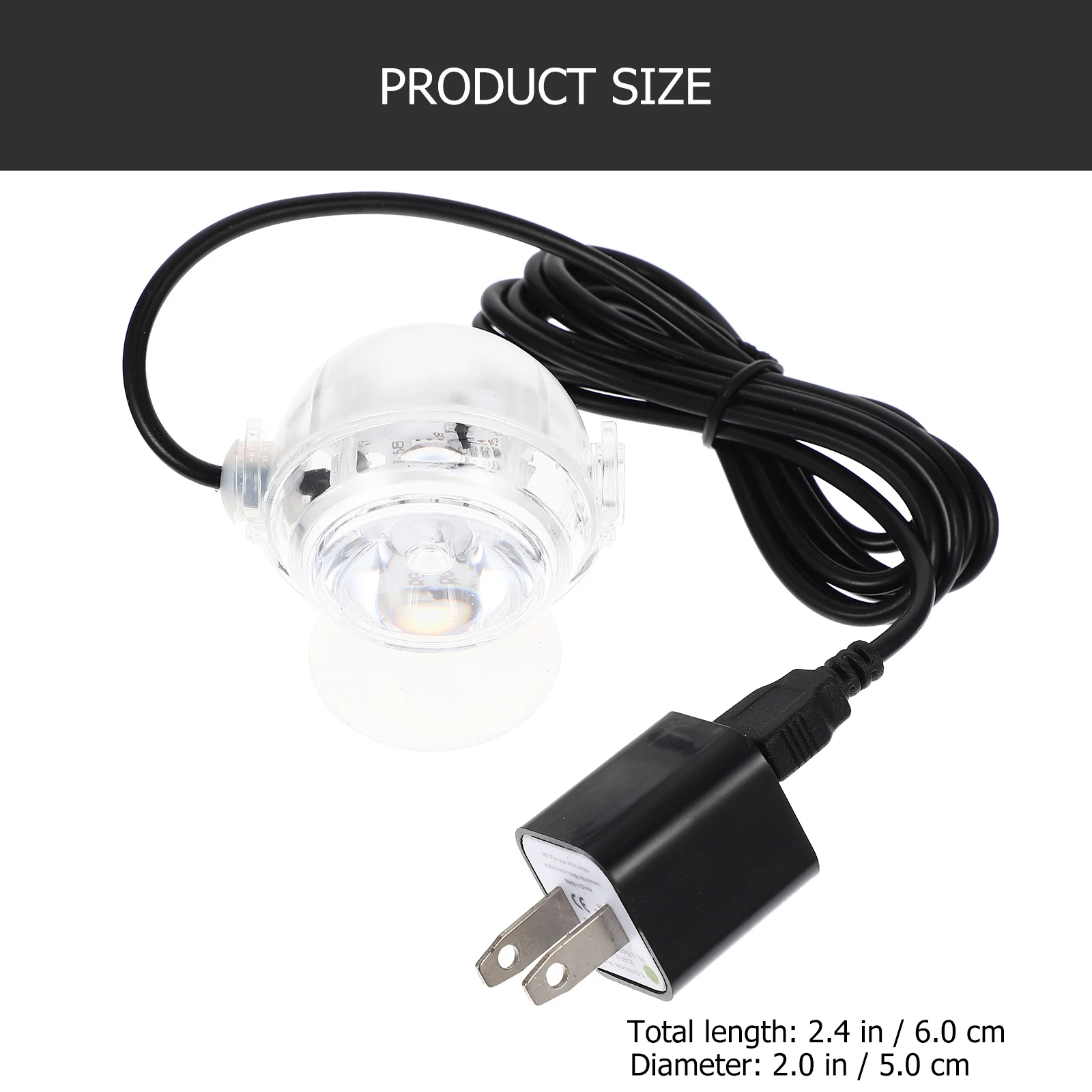 

LED Underwater Lights Fish Tank Spotlight Colorful Lamp Suction Cup Aquarium Lighting for Plants Decor Home Use Adjustable Angle