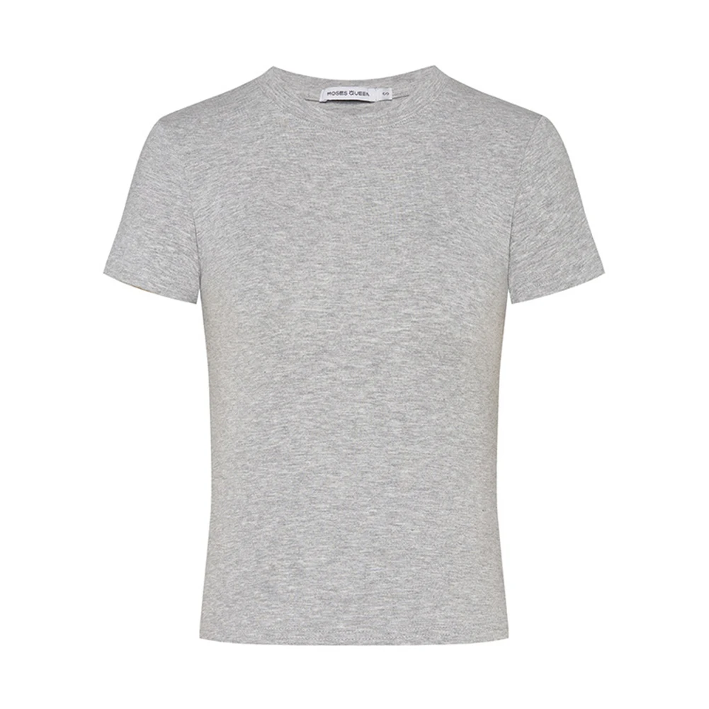 캐주얼웨어 일상 활동 흰색 반팔 셔츠 반팔 티셔츠 여성용 블라우스 일반 길이 티