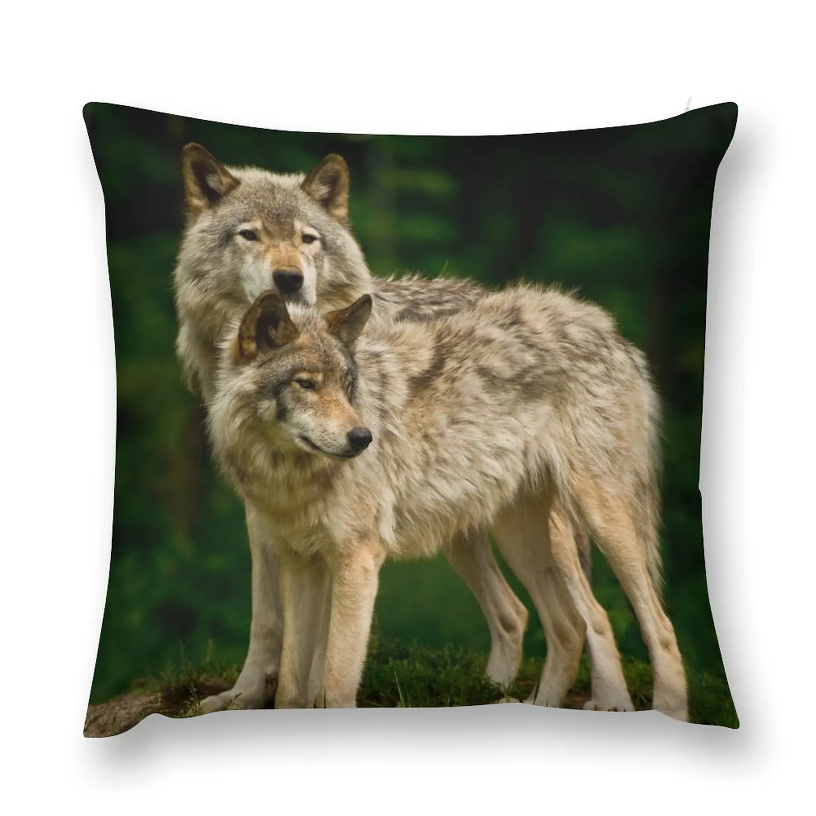 Timber Wolves Throw Pillow pillows decor home Decorative Cushions For Living Room Cushion Cover pillow pillowcase pillow