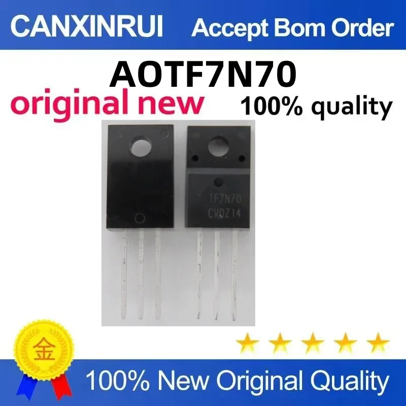 

(5-100 pieces) New stock AOTF7N70 TF7N70 TO-220 MOSFET