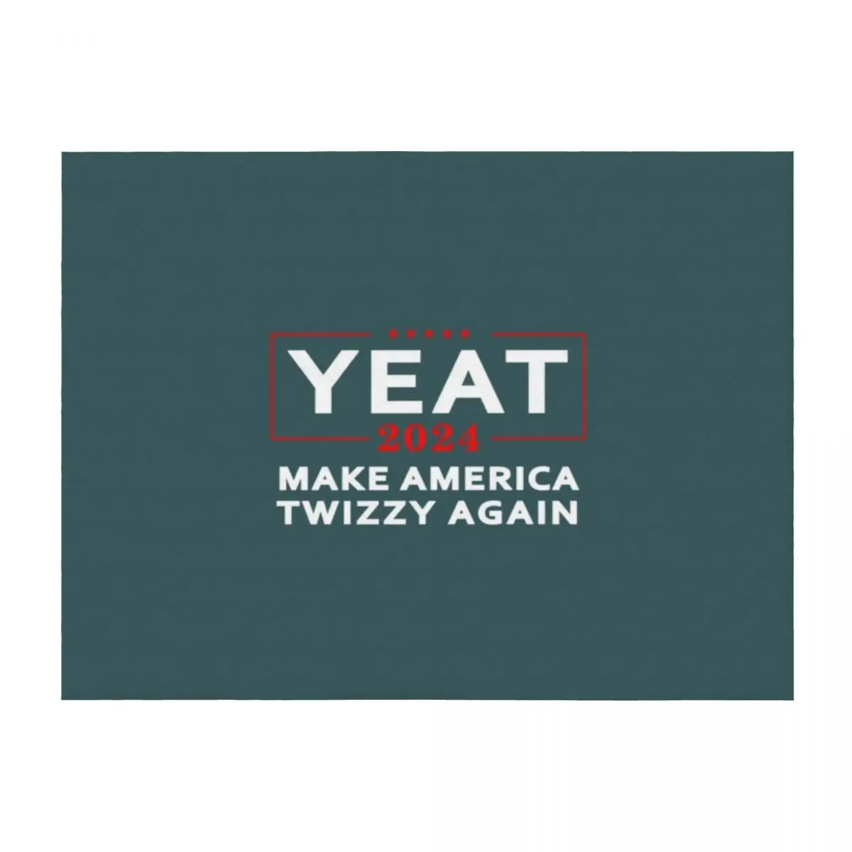 

Yeat 2024 Make America Twizzy Again President Election Throw Blanket Thins Thin Soft Plaid Moving Blankets