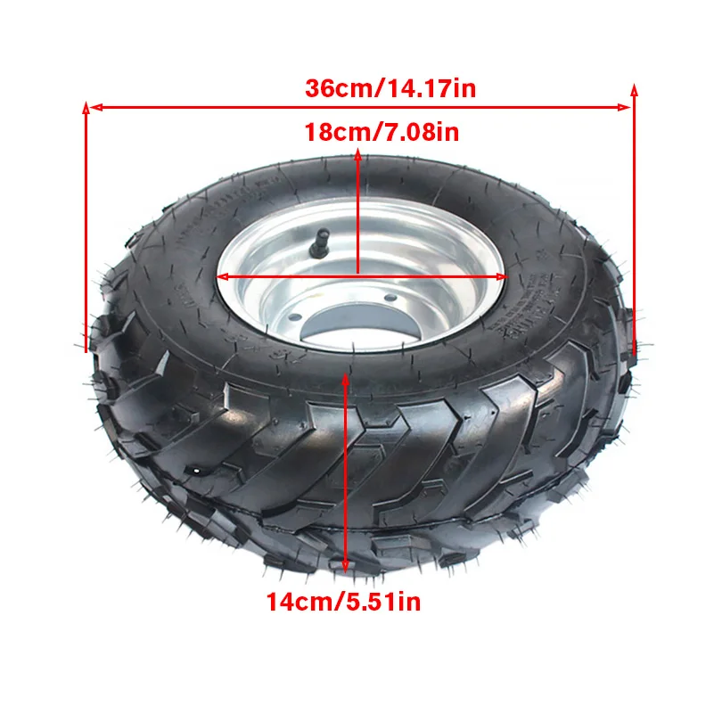 Kart four-wheel ATV accessories, 7-inch vacuum tires, 16X8-7 inch tires, wear-resistant wheels