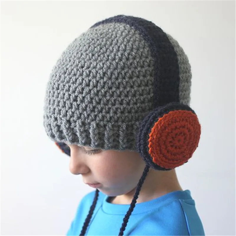 Autumn and Winter Creative Handmade Wool Knitting Street Smarts Fashion Baby Earmuffs In Europe and America