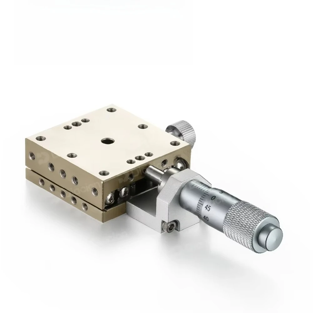 MBX40 Large Load Capacity Manual Positioning Stage 40*40mm SUS440C Optical Linear Guide 15m Parallelism 6.5mm Travel