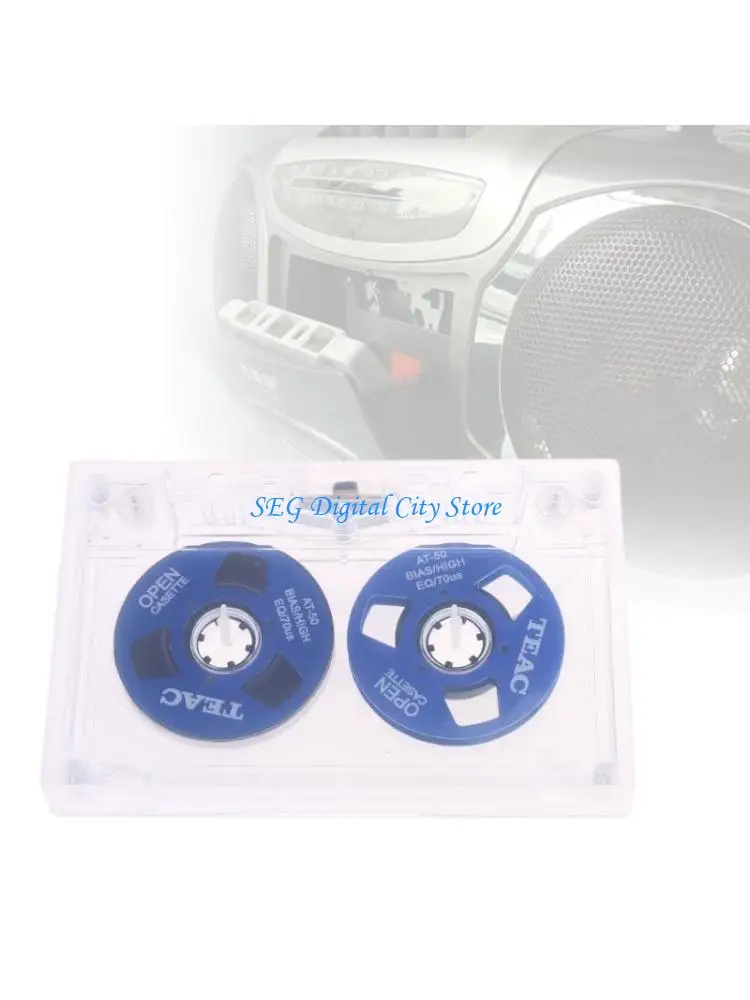 

U75B Professional Grade Double Sided Metal Tape Standard Cassette Blank Tape with 50 Minutes Long Recording Time