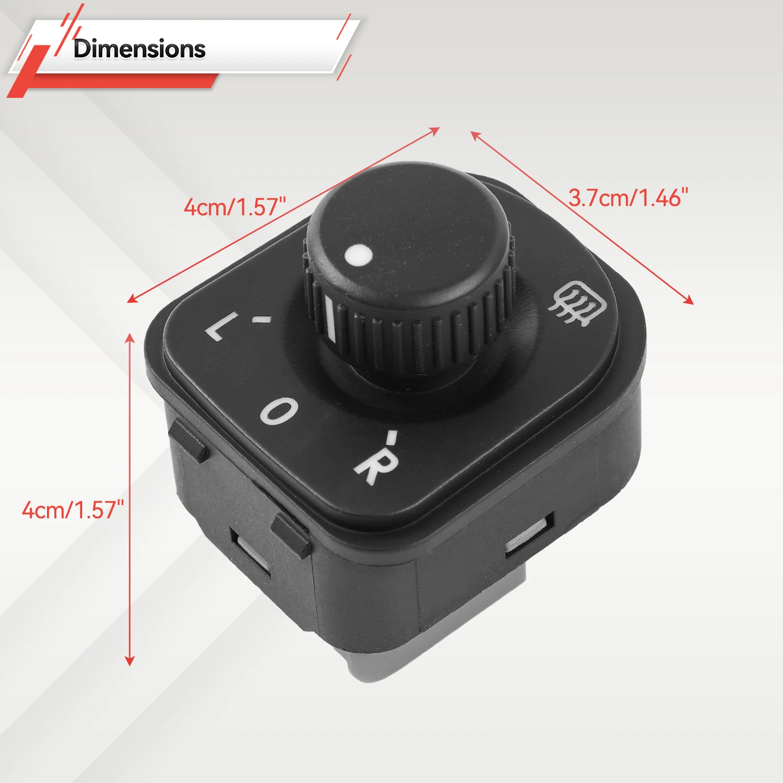 Side Mirror Switch Knob for VW GTI Rabbit jetta mk5 golf MK5 MK6 Plus tiguan passat b6 CC Seat Alhambra 1K0959565K 1K0 959 565K