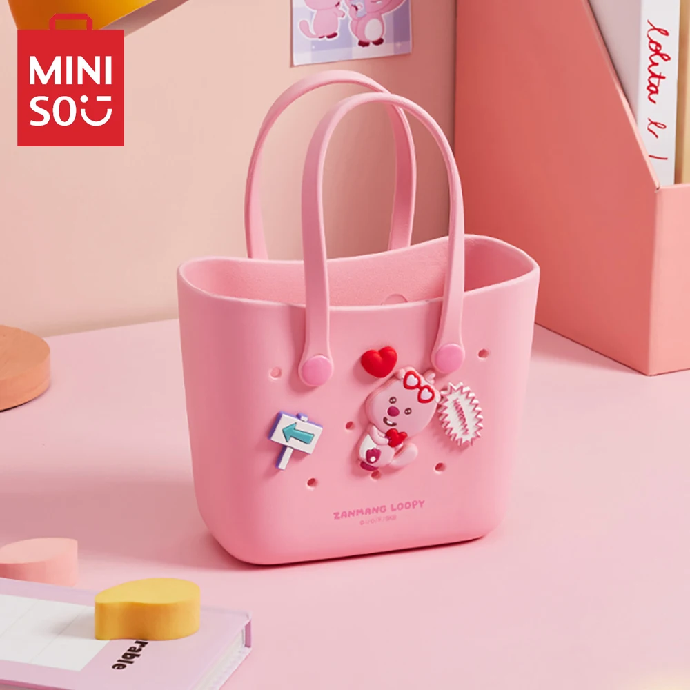 

MINISO Loopy аниме мультфильм Ланч-бокс бэнто сумка Kawaii милая сумка EVA большая емкость портативные сумки для хранения подарки для девочек