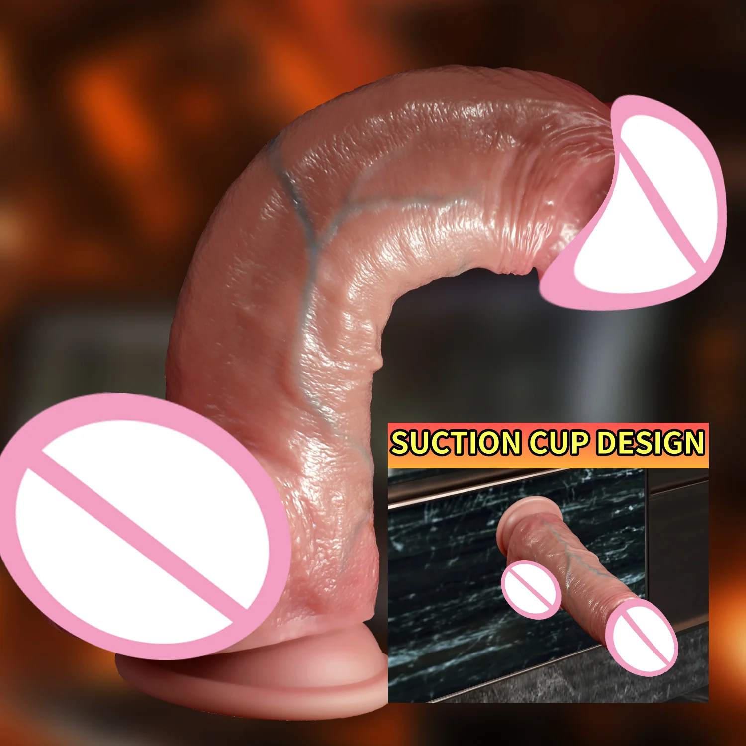 2 in1 سوبر واقعية دسار القضيب انزلاق القلفة + القذف كبير ديك الاختراق الشرج الإناث الاستمناء مثير الجنس لعب الكبار