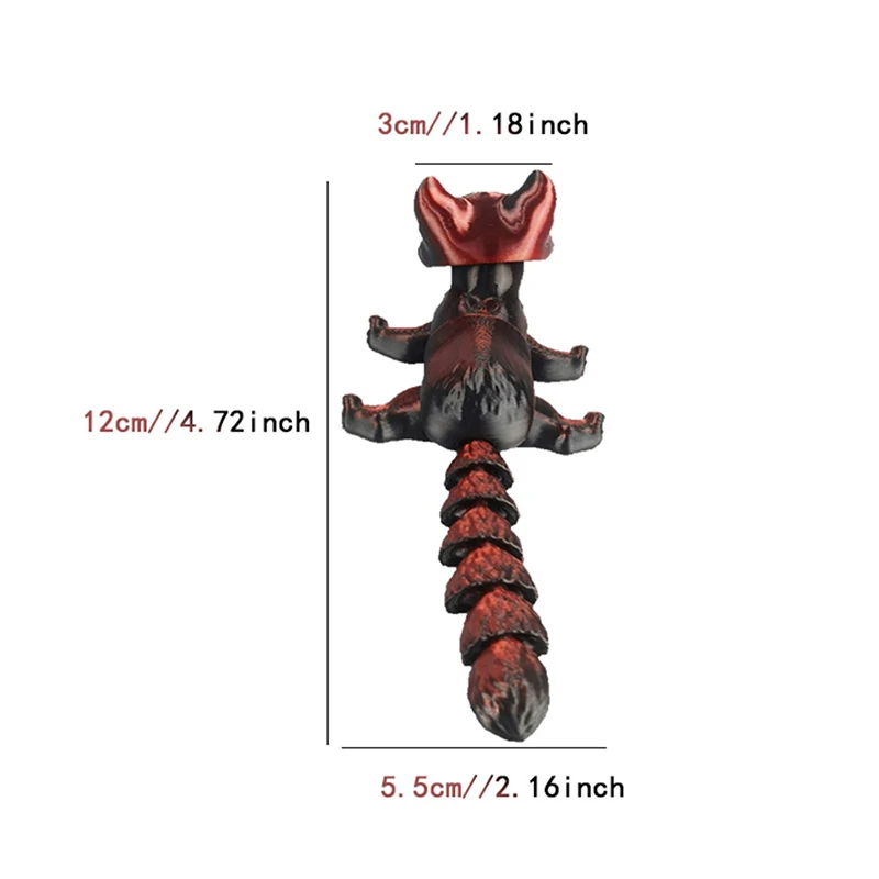 Creative 3D Printing Cartoon Cute Cat Model Toys Kawaii Cat Joints Movable Animal Decoration Ornaments Children\'s Toys Fun Gifts