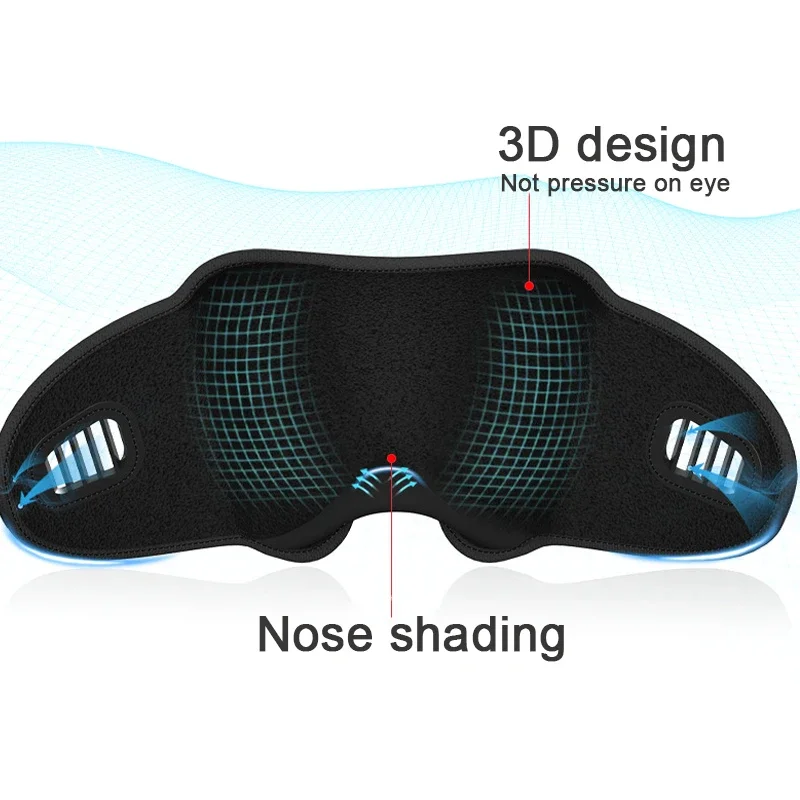 

3D Sleep Mask for Men And Women 99% Blackout Light Blocking Breathable Sleeping Aid Eye Cover Patch for Travel Relaxing