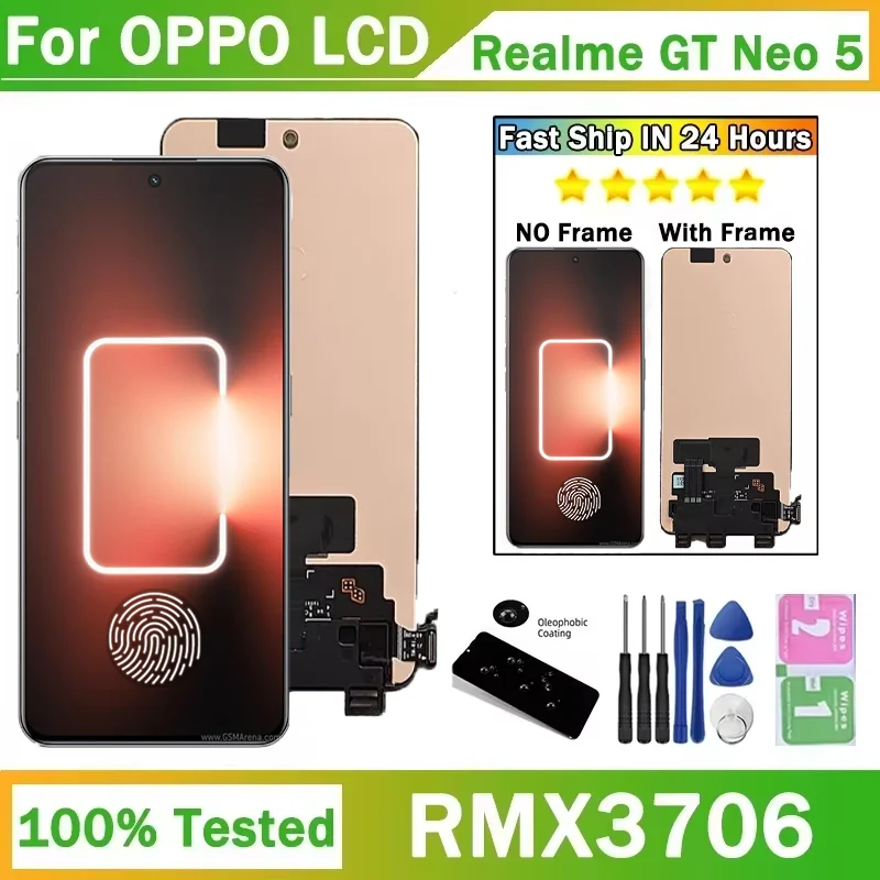 Image of 6,74 Zoll AMOLED 144Hz für Oppo Realme GT Neo 5 RMX3706 LCD-Display Touchscreen-Digitizer für Realme GT Neo5 SE RMX3700 LCD