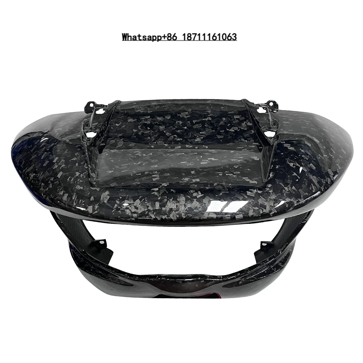 Factory Supply Forged Glossy Carbon Fiber Black Cowl Spoiler Pre-Drilled Mounting Holes for 2024-2025 Street Glide Motorcycles