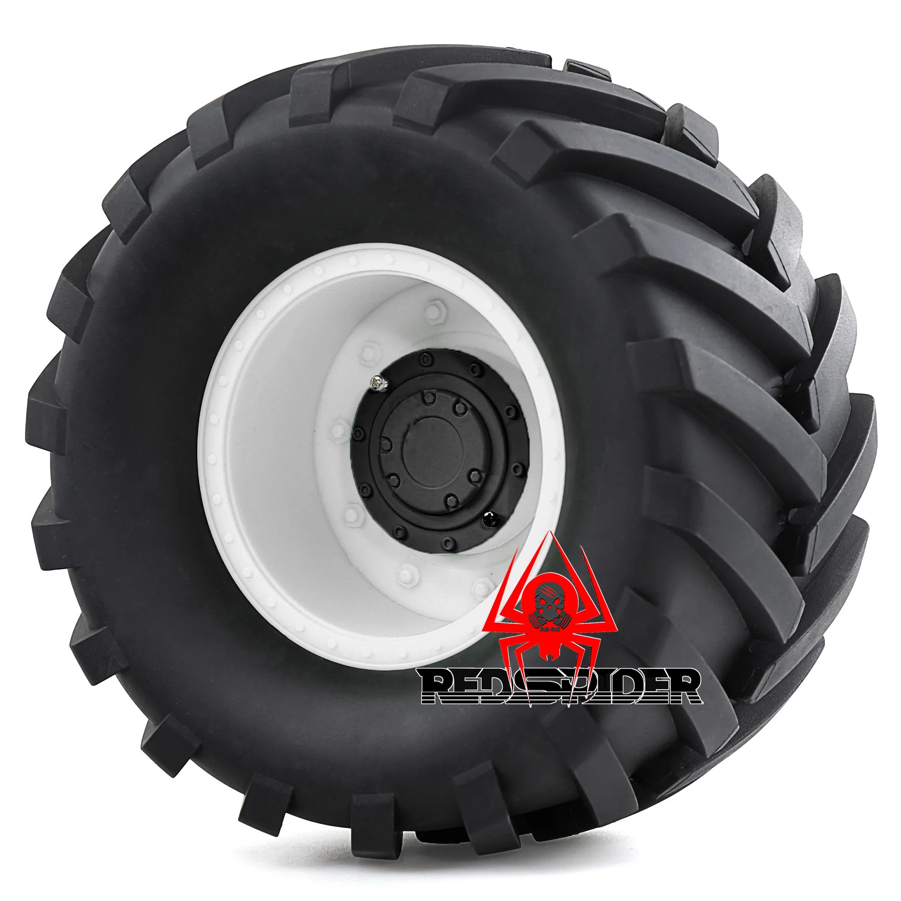 2pcs 1/8 RC Monster Truck Rubber Tire 17mm Hex Plastic Wheel for 1/8 Traxxas Sledge Arrma Kraton 6S Typhon 3S HSP HPI Redcat
