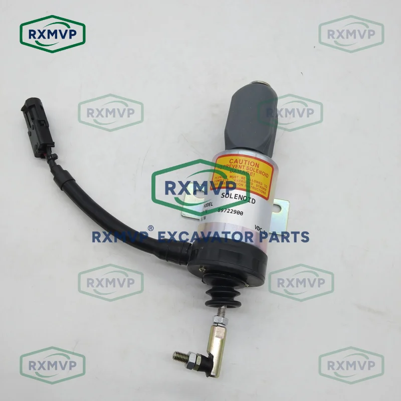 89722900 Stop Solenoid Valve 12V Fits Excavator Tractor A650 A750 BH140 BH165 Diesel Engine