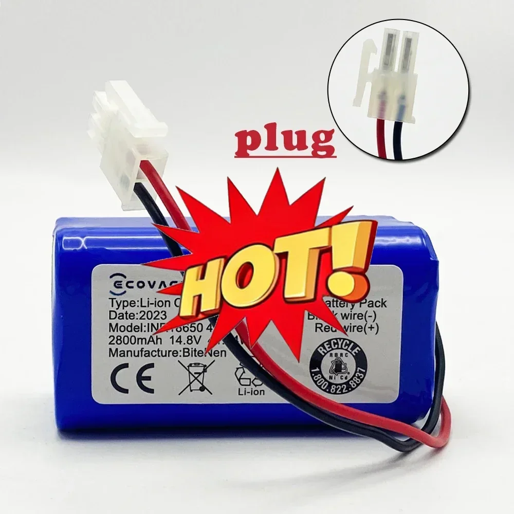 🔧2800mAh 14.8V RS-RT900866 Li-ion Battery Side Brush For Rowenta Tefal Explorer Serie 20 40 60 Robot Vacuum Cleaner Accessories