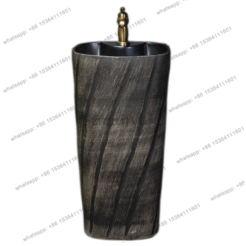 

Outdoor washbasin courtyard vintage art column washbasin