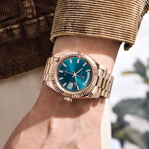 Imagen 2 del producto Relojes PAGANI DESIGN DD36 para hombre, reloj automático de lujo de oro rosa para hombre, reloj de pulsera mecánico AR zafiro, reloj resistente al agua para regalo