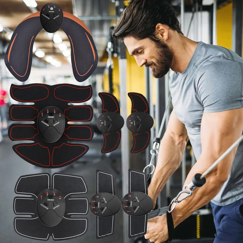 Smart EMS Wireless Muskelstimulator Trainer Massagegerät Fitness Bauchtraining Elektrische Gewichtsverlust Körper Abnehmen Pad