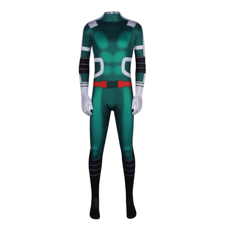 อะนิเมะMy Hero Academia Midoriya Izukuคอสเพลย์เครื่องแต่งกายMens Combatเสื้อผ้าฮาโลวีนเครื่องแต่งกายJumpsuit