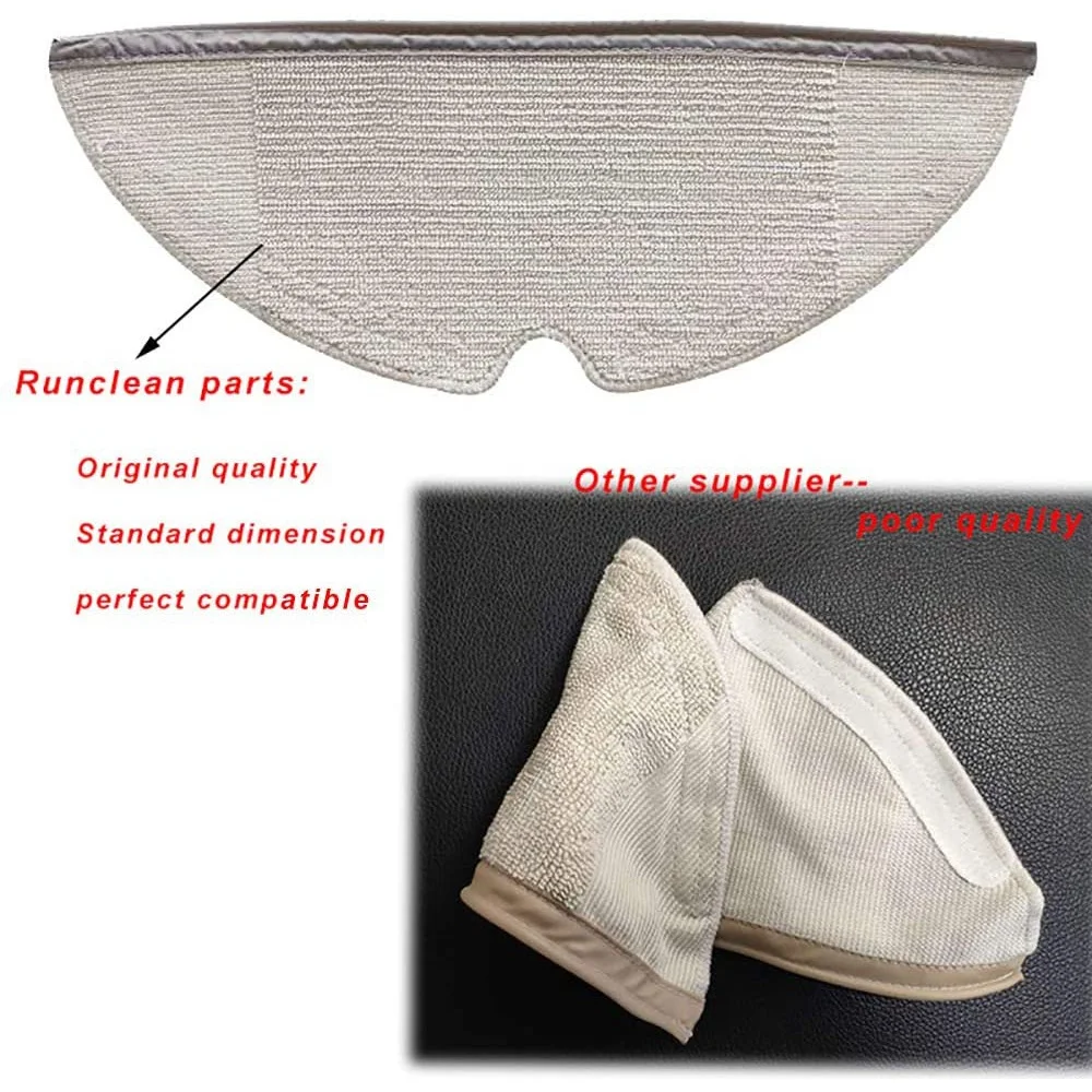 BBNV-استبدال قطع غيار أطقم 1 خزان المياه 2 ممسحة الملابس 12 فلتر خزان المياه لشاومي Roborock S50 S51 S55 S6 T61 اكسسوارات