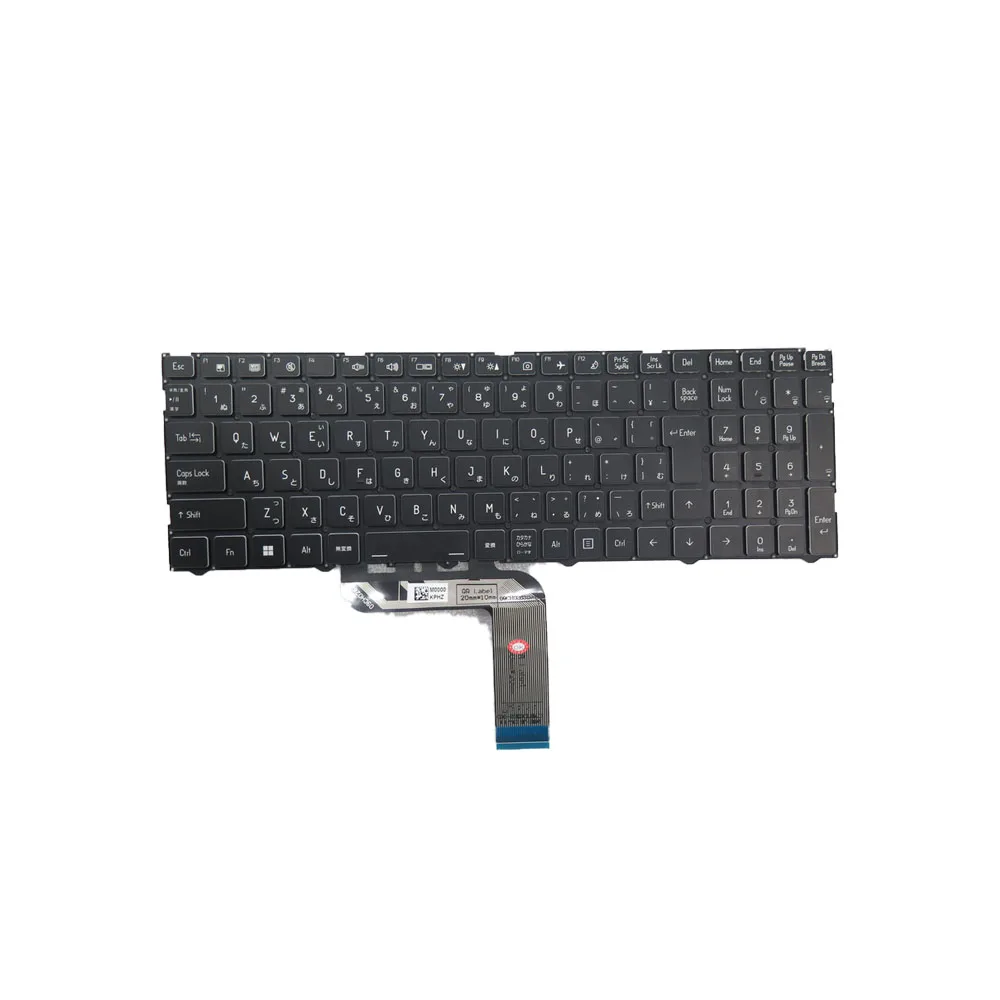 Laptop No Backlit Paper Keyboard For CLEVO PE60RNC PE60RNC-G PE60RNC-S PE60RND PE60RND-G PE60RND-S Japanese JP Black No Frame