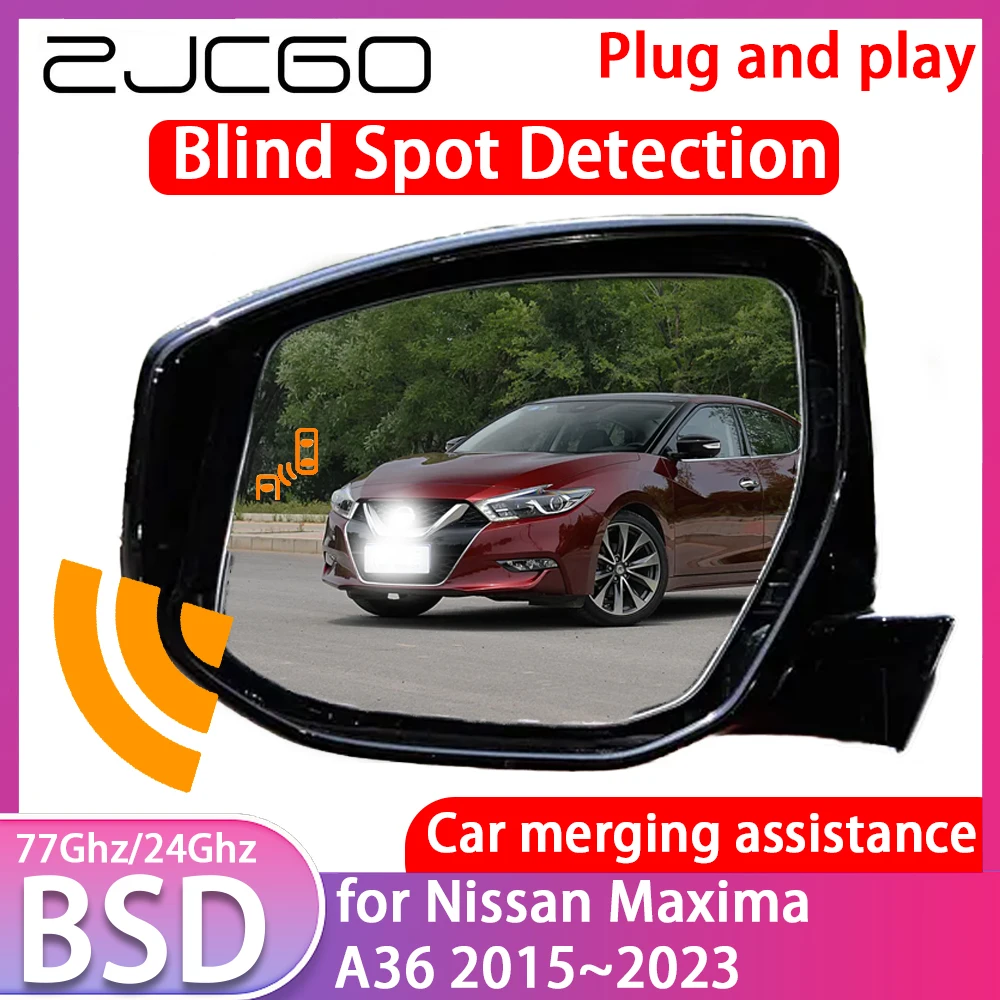 ZJCGO for Nissan Maxima A36 2015~2023 Blind Spot Detection Car BSD BSA BSM System Driving Warning Radar Alert Mirror