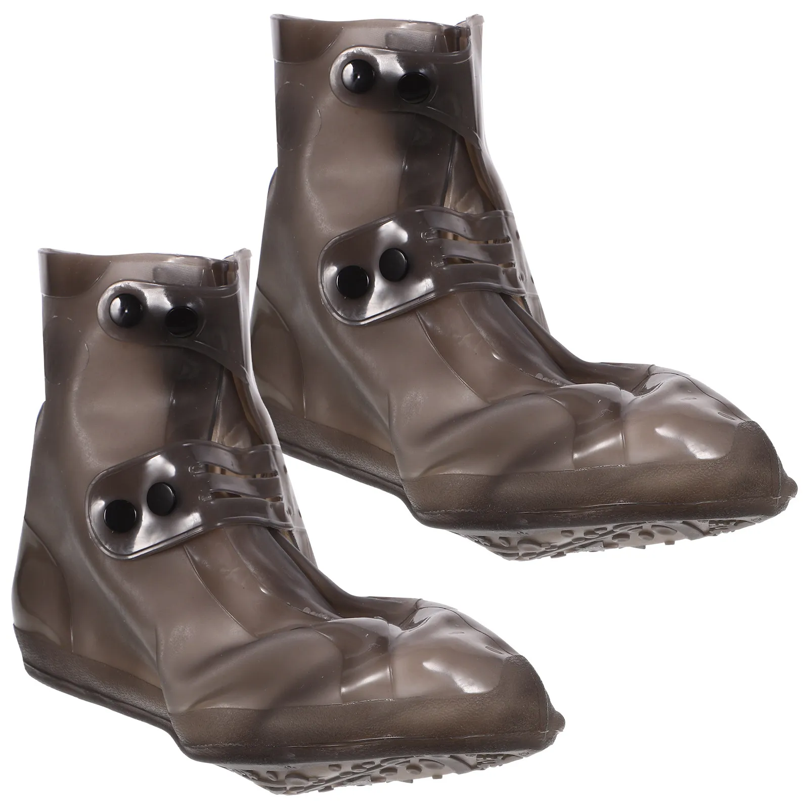 

Водонепроницаемые чехлы для обуви от дождя для мужчин, женщин и детей, многоразовые, моющиеся, складные, с регулируемой застежкой, черные, размер 40-41, для улицы