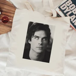 The Vampire Diaries shopping bag cotton bolsas de tela shopper bag bolsas ecologicas ecobag pieghevole sac cabas custom