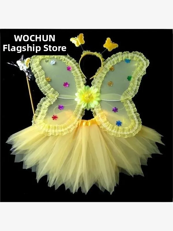 Adereços de fantasia de asas de anjo duráveis para apresentações de festival de estudantes Design de asas de abelha Nova chegada Roupas de performance de palco