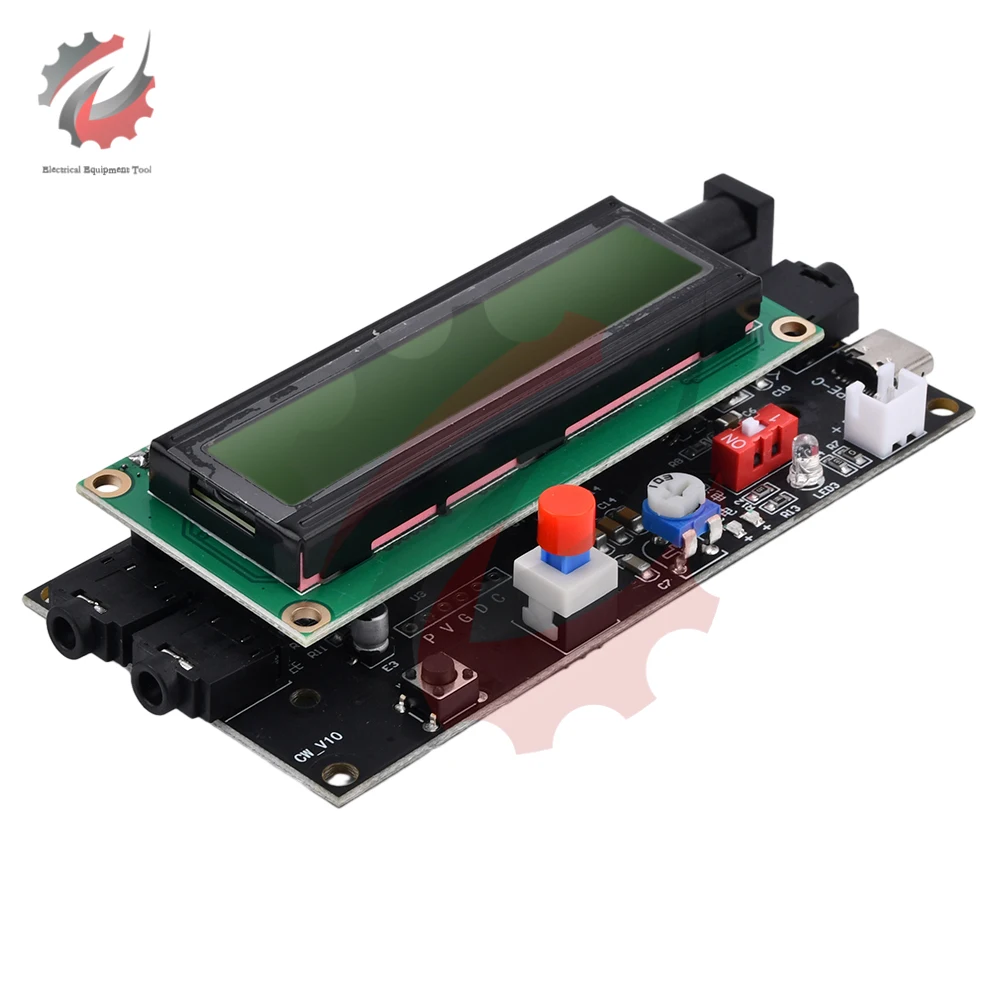 DC5-12V 500mA Radio Morse Code Decoder Morse Code Reader Morse Code Translator Ham Radio LCD1602 Display Screen