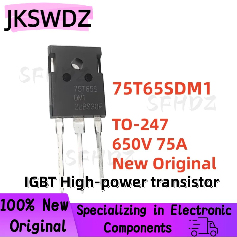 

5/10PCS Brand New Original 75T65S 75T65SDM1 SGT75T65SDM1 TO-247 75A 650V IGBT power transistor Best Quality In Stock