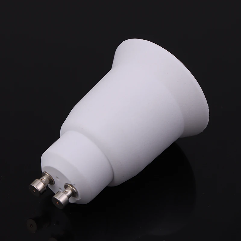 White GU10 To E27 LED Light Bulb Adapter Lamp Holder Converter Socket Light Bulb Lamp Holder Adapter Plug PBT Material