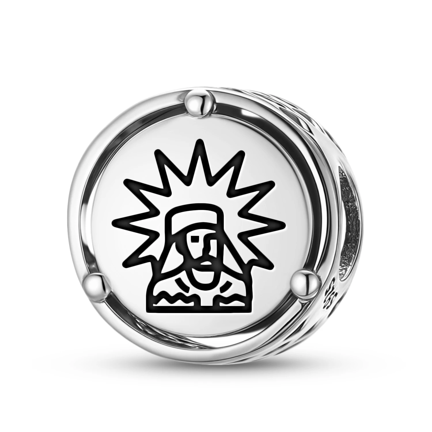 

Шарм из стерлингового серебра 925 пробы «Персидский Спитама Заратустра», подходит для оригинального браслета, аксессуары для самостоятельного изготовления украшений, семейный бусинный шарм