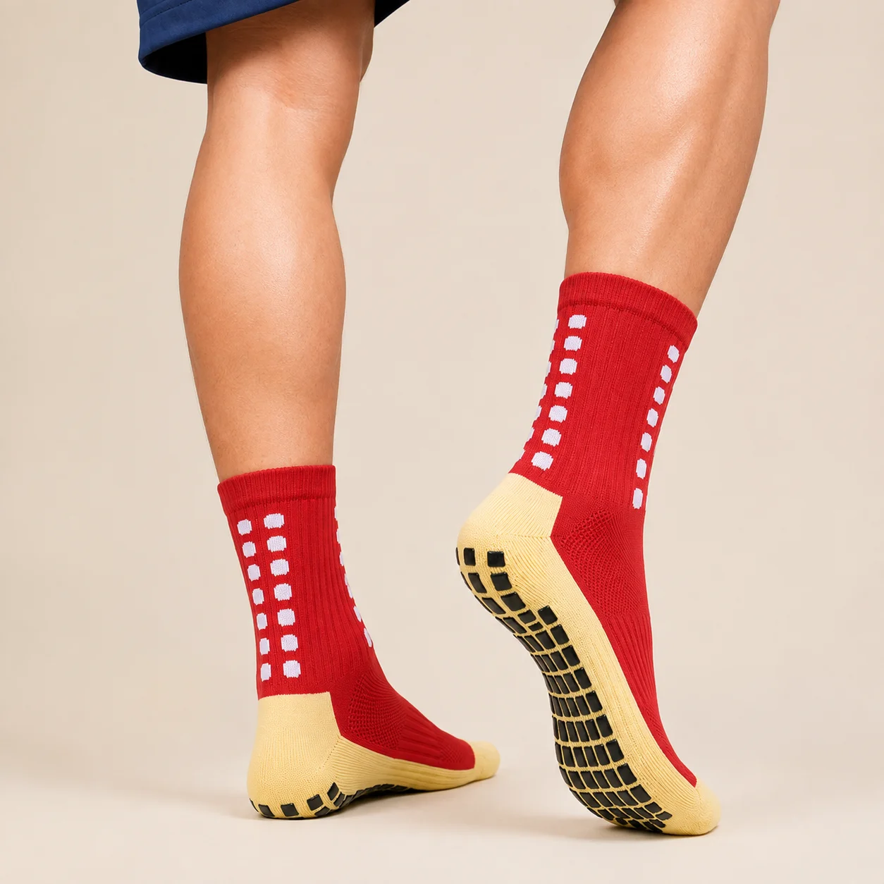 1/3/6 Pairs Unisex Non-Slip Grip Football Socks Breathable Cushioned Crew Sock for Men High Quality Comfortable Sports Sox