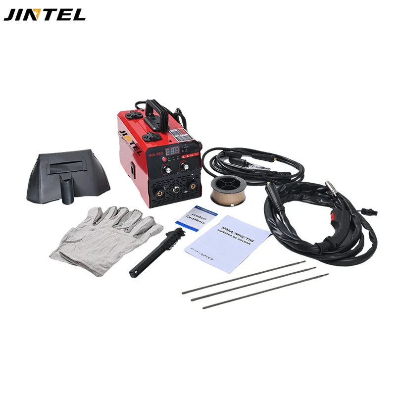 New Portable MIG-380 DC Motor No Gas Welder 3-in-1 MIG/TIG/MMA 220V Manual Welding Machine with Factory