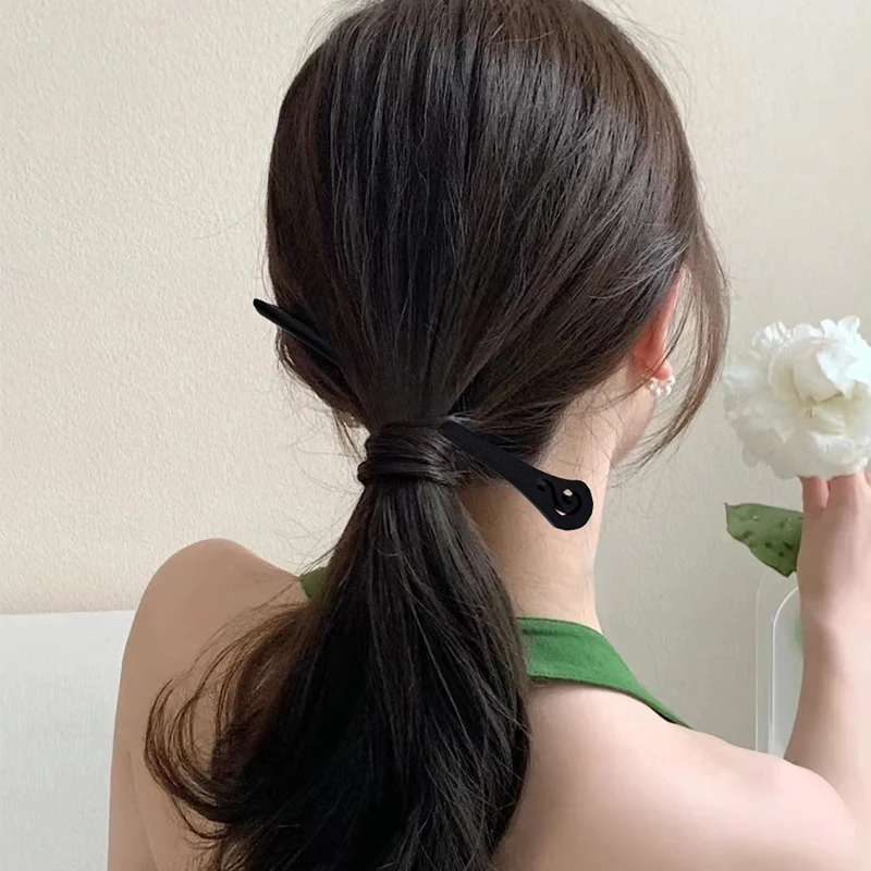 Varas De Cabelo Preto De Madeira Retro, Pin De Cabelo Étnico Clássico, Hanfu Chinês, Garfo De Cabelo Cheongsam, Clipes Esculpidos Em Madeira, Hairpins Jóias