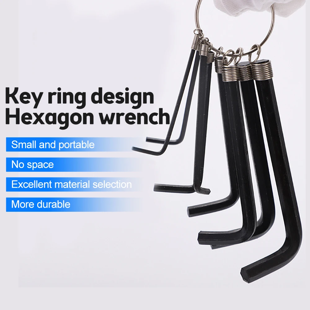 8/10 Pcs Allen Wrench Metric Wrench Inch Wrench L Wrench Size Allen Key Short Arm Tool Set Easy To Carry In The Pocket