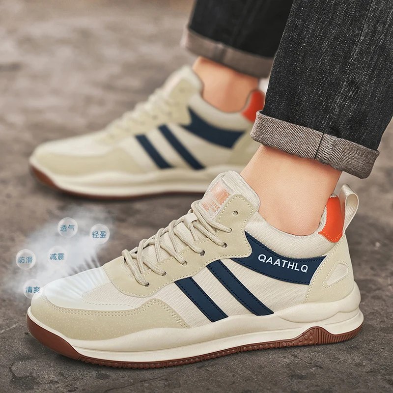 

Мужские повседневные спортивные кроссовки для активного отдыха. Новые модные мужские кроссовки для бега. Легкие дышащие повседневные кроссовки.