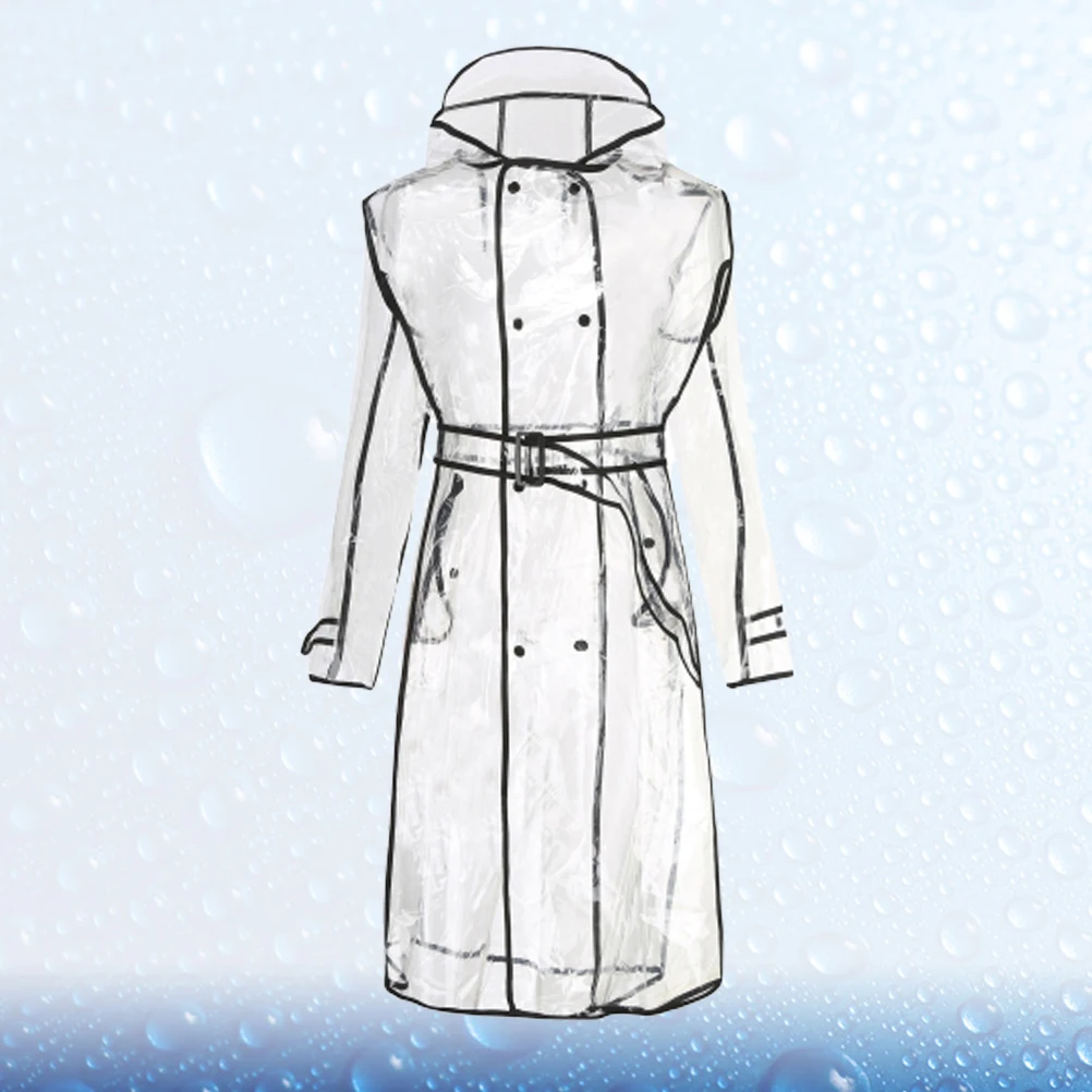 

Transparent Raincoat Waterproof Wind Cloak Wear Fashionable for Women Korean Jacket Women's Raincoats