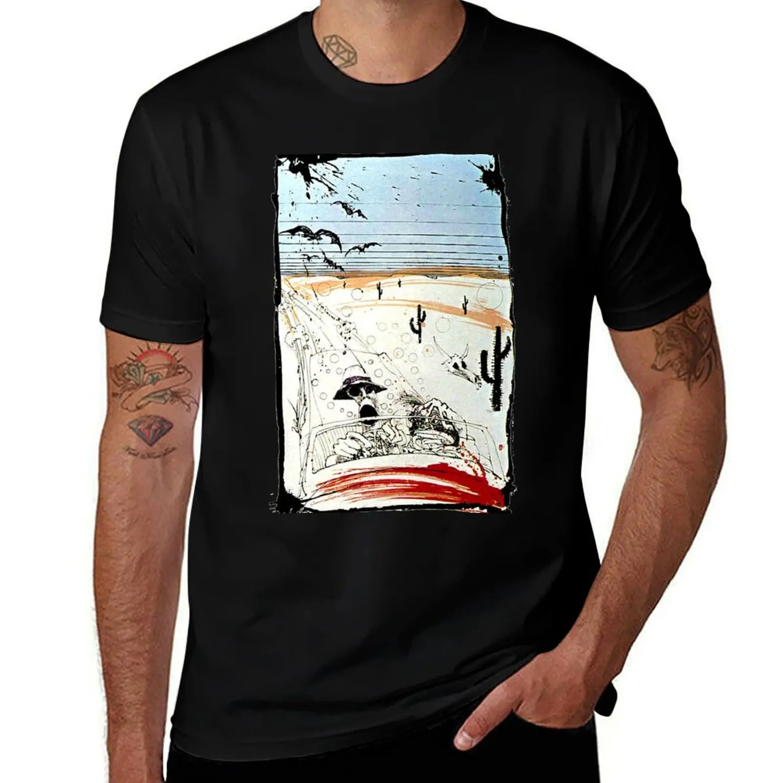 Fear and This is bat country - Loathing in Las Vegas T-Shirt Fitness Training Breathable Tee T-Shirt