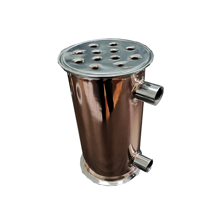 Red Copper Condenser Alcohol Distiller Fittings Stiller Dephlegmator