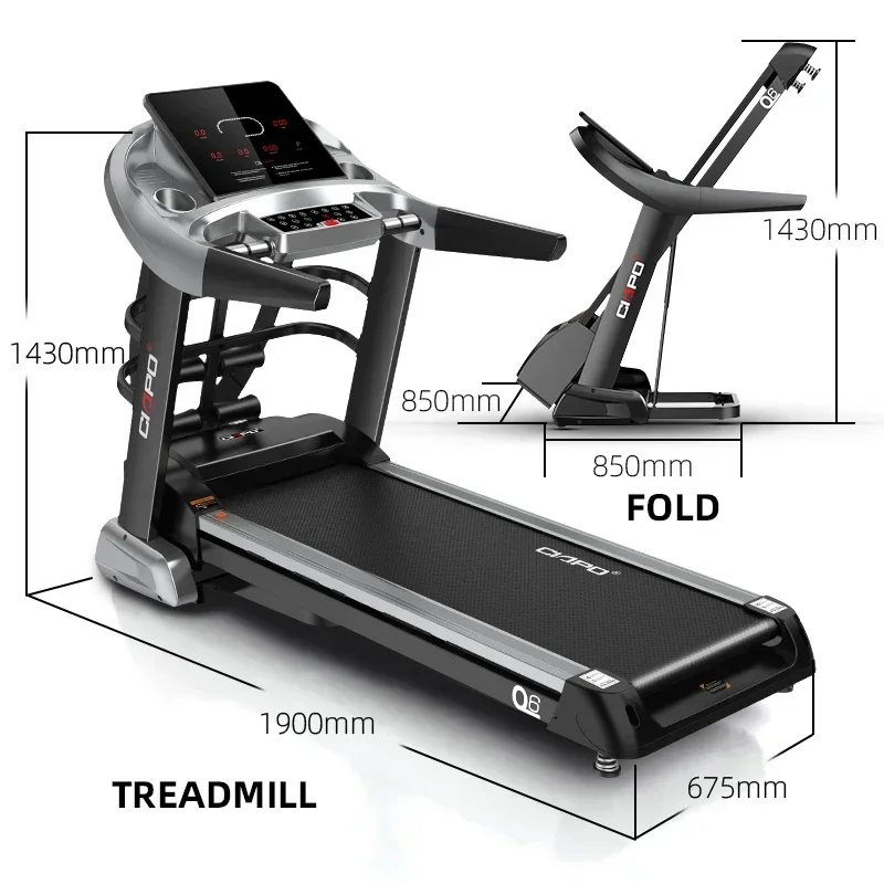 Very Popular easy to use fitness motorized tredmill running machine commercial electric treadmill