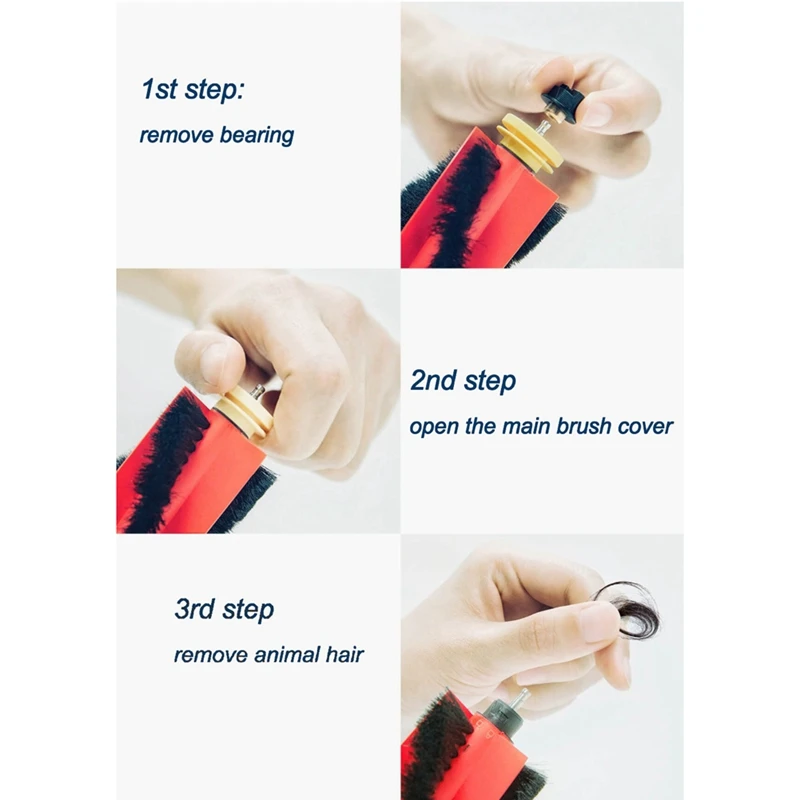 Brush Mops Hepa Filters For Roborock S5 Max S50 S502 S55 S6 S6 Pure E4 For Xiaomi Robot 1S SDJQR01RR Vacuum Cleaner Parts