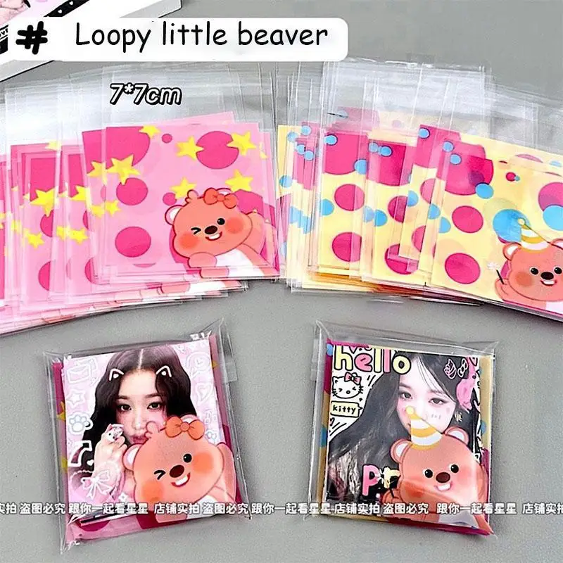 Cartoon Kawaii Cute Loopy Little Beaver Self Sealing Bag Candy Bag Package Gift Bag Birthday Gifts Girlfriend Gifts Toy For Girl