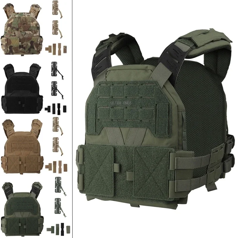 Tactical Plate Carrier Outdoor Shooting CS ProtectiveVests MOLLE Quick Release Fast Adjust Cummerbund CS Airsoft Hunting Gear