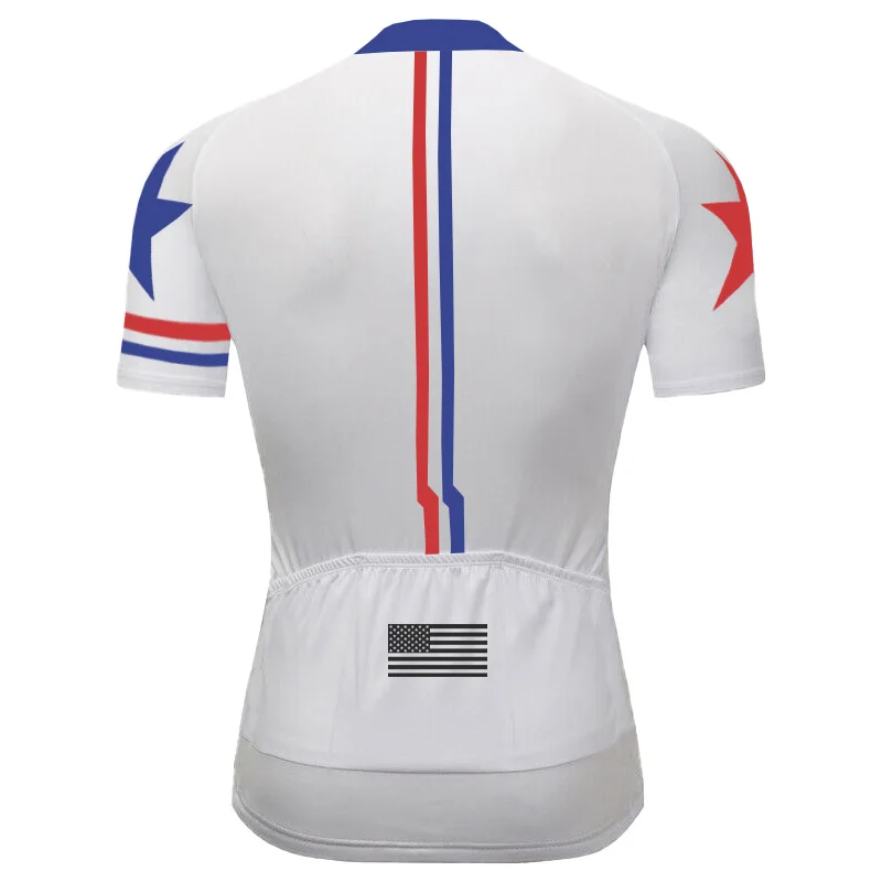 USA 2023 Bike Clothes Short Sleeve Jersey MTB Wear Road Sweater Cycling Shirt Motocross Top Male Bib Jacket Gear Categorie